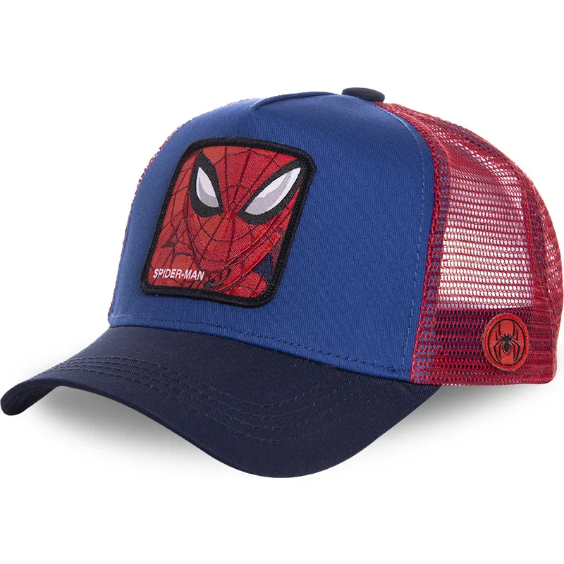 cappelli-curva-blu-snapback-spider-man-marvel-comics-di-capslab