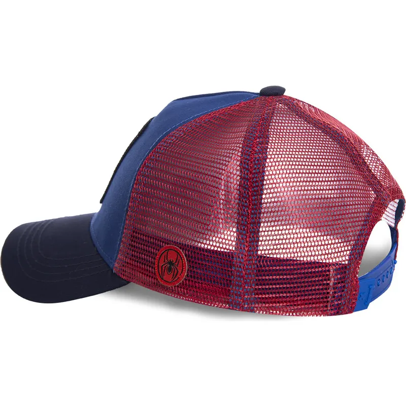 mutzen-gebogen-blau-snapback-spider-man-marvel-comics-von-capslab