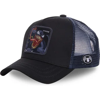 cappelli-curva-nero-snapback-venom-marvel-comics-di-capslab