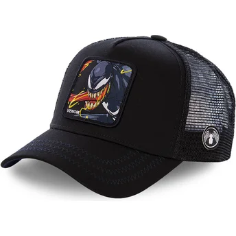 cappelli-curva-nero-snapback-venom-marvel-comics-di-capslab