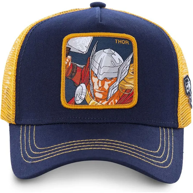 cappelli-curva-blu-marino-snapback-thor-marvel-comics-di-capslab cappelli-curva-blu-marino-snapback-thor-marvel-comics-di-capslab