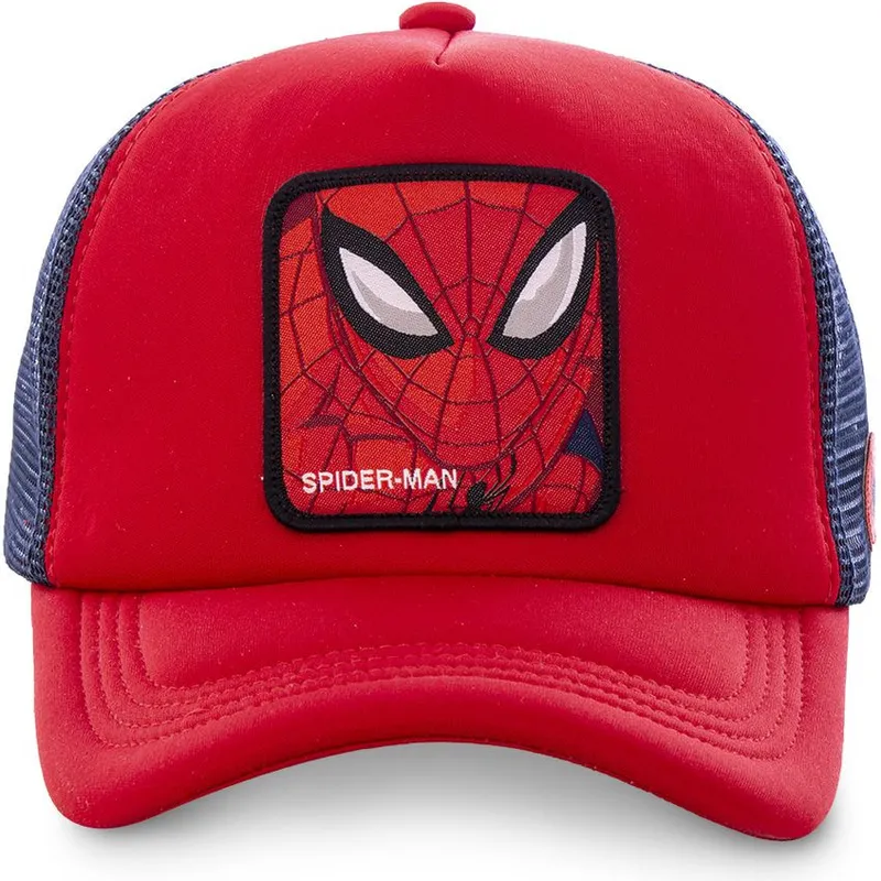 cappelli-curva-rosso-snapback-spider-man-marvel-comics-di-capslab cappelli-curva-rosso-snapback-spider-man-marvel-comics-di-capslab