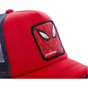 mutzen-gebogen-rot-snapback-spider-man-marvel-comics-von-capslab