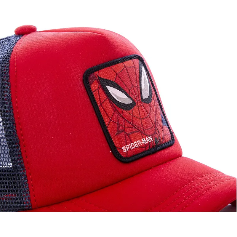 cappelli-curva-rosso-snapback-spider-man-marvel-comics-di-capslab cappelli-curva-rosso-snapback-spider-man-marvel-comics-di-capslab