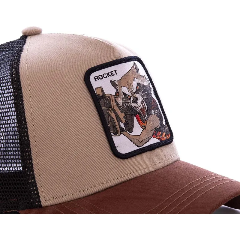 mutzen-gebogen-braun-snapback-rocket-raccoon-marvel-comics-von-capslab