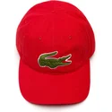 casquette-courbee-rouge-ajustable-big-croc-gabardine-lacoste