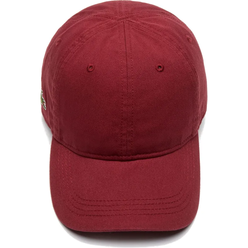 mutzen-gebogen-rot-verstellbares-band-von-lacoste mutzen-gebogen-rot-verstellbares-band-von-lacoste
