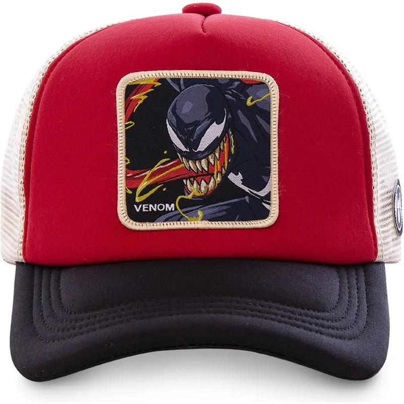 mutzen-gebogen-rot-snapback-venom-marvel-comics-von-capslab mutzen-gebogen-rot-snapback-venom-marvel-comics-von-capslab
