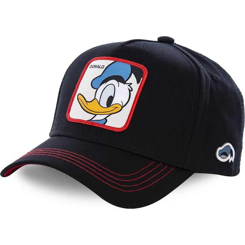 mutzen-gebogen-schwarz-snapback-donald-duck-disney-von-capslab mutzen-gebogen-schwarz-snapback-donald-duck-disney-von-capslab