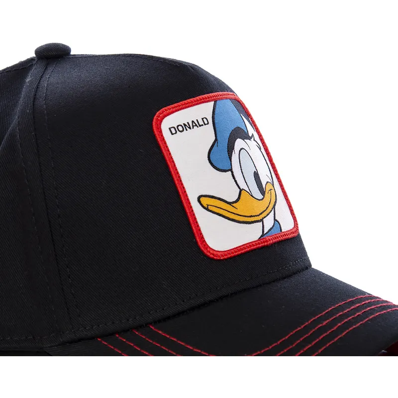 mutzen-gebogen-schwarz-snapback-donald-duck-disney-von-capslab mutzen-gebogen-schwarz-snapback-donald-duck-disney-von-capslab