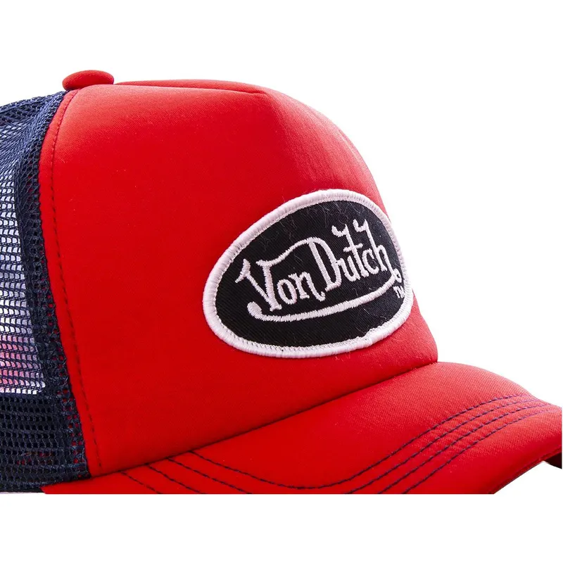 cappelli-curva-rosso-cinghia-regolabile-di-von-dutch