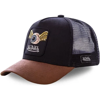Cappello curvo nero cinghia regolabile GRN6 di Von Dutch