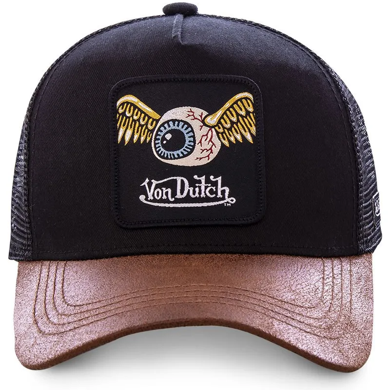 cappelli-curva-nero-cinghia-regolabile-di-von-dutch