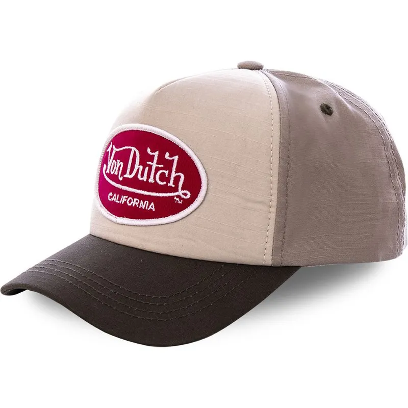 cappelli-curva-beige-cinghia-regolabile-di-von-dutch