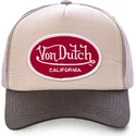 cappelli-curva-beige-cinghia-regolabile-di-von-dutch
