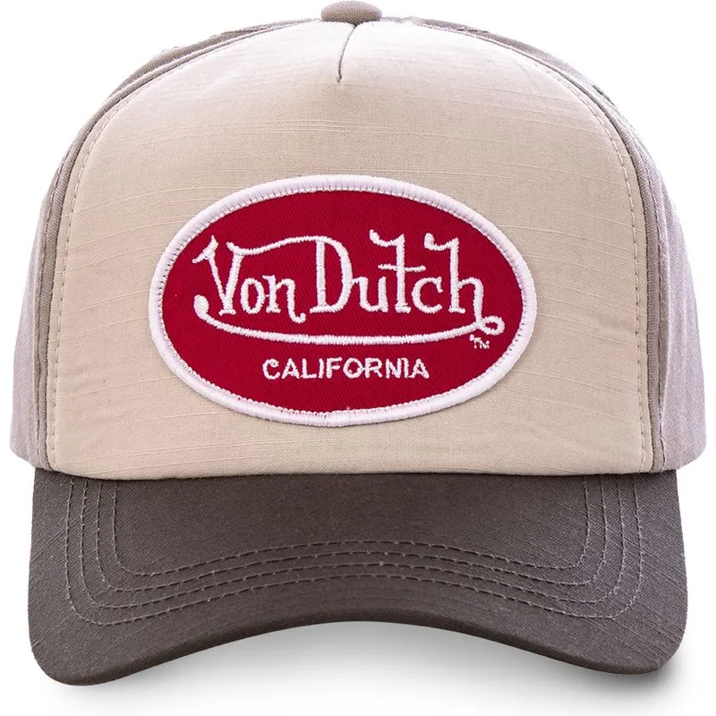 cappelli-curva-beige-cinghia-regolabile-di-von-dutch