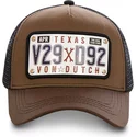 von-dutch-texas-plate-tex1-trucker-cap-braun
