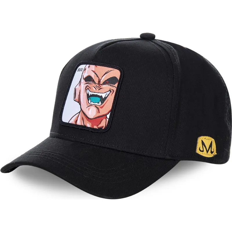 mutzen-gebogen-schwarz-snapback-kid-buu-dragon-ball-von-capslab mutzen-gebogen-schwarz-snapback-kid-buu-dragon-ball-von-capslab