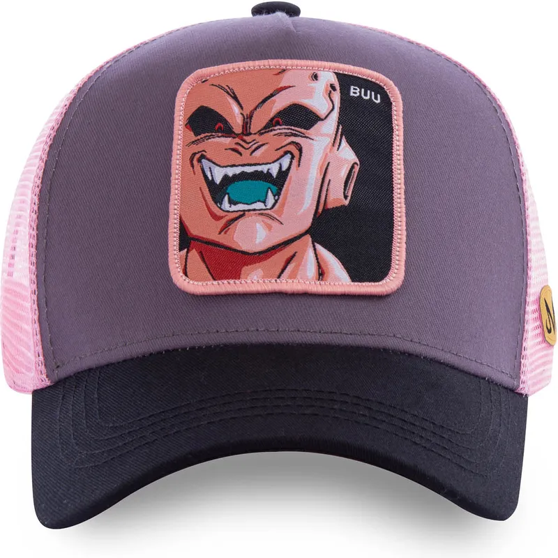 mutzen-gebogen-grau-snapback-kid-buu-dragon-ball-von-capslab
