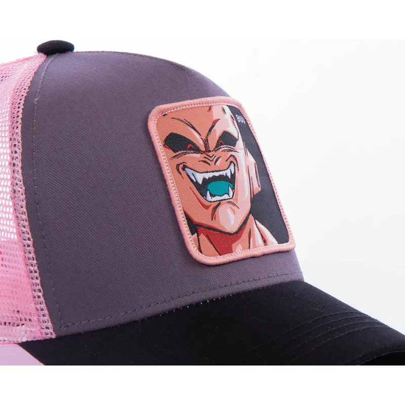 mutzen-gebogen-grau-snapback-kid-buu-dragon-ball-von-capslab