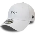 cappelli-curva-bianco-cinghia-regolabile-9forty-di-new-era