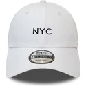 cappelli-curva-bianco-cinghia-regolabile-9forty-di-new-era