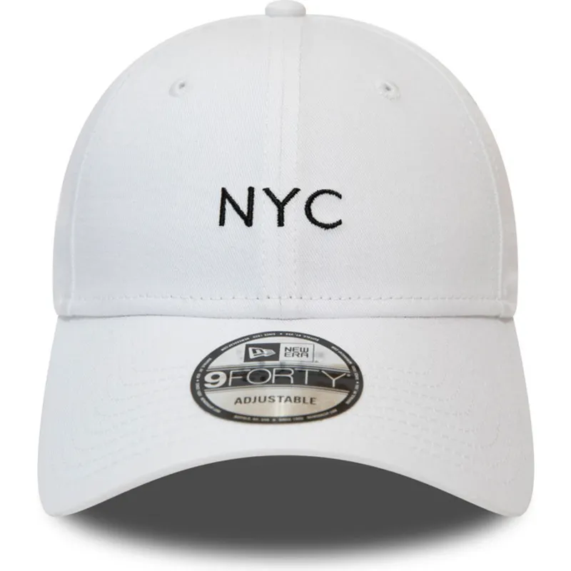cappelli-curva-bianco-cinghia-regolabile-9forty-di-new-era