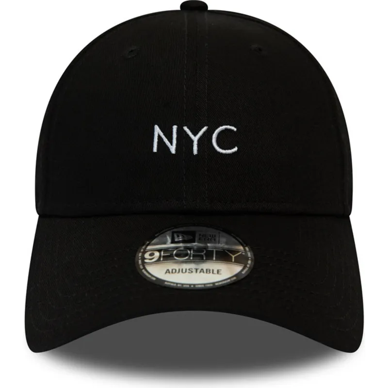 cappelli-curva-nero-cinghia-regolabile-9forty-di-new-era