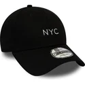 cappelli-curva-nero-cinghia-regolabile-9forty-di-new-era