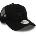 cappellino-trucker-nero-con-logo-nero-league-essential-a-frame-dei-los-angeles-dodgers-mlb-di-new-era