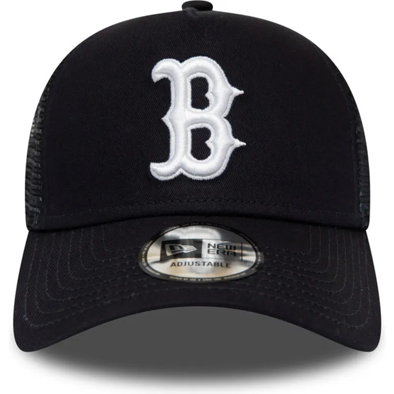 cappelli-curva-blu-marino-snapback-league-essential-a-frame-dei-boston-red-sox-mlb-di-new-era