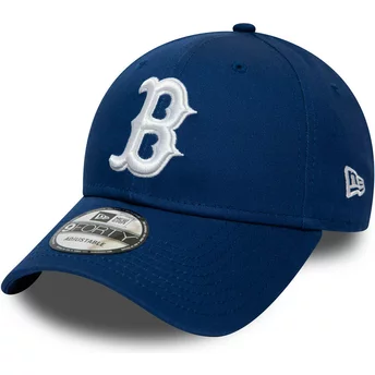 casquette-courbee-bleue-ajustable-9forty-league-essential-boston-red-sox-mlb-new-era