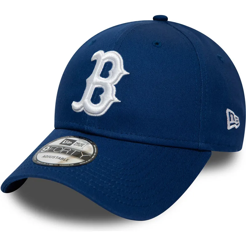 cappelli-curva-blu-cinghia-regolabile-9forty-league-essential-dei-boston-red-sox-mlb-di-new-era