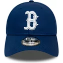 casquette-courbee-bleue-ajustable-9forty-league-essential-boston-red-sox-mlb-new-era