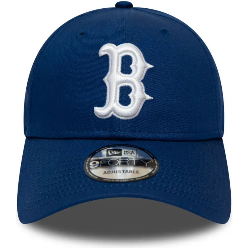 cappelli-curva-blu-cinghia-regolabile-9forty-league-essential-dei-boston-red-sox-mlb-di-new-era