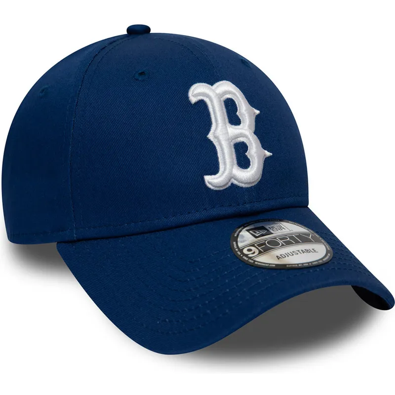 cappelli-curva-blu-cinghia-regolabile-9forty-league-essential-dei-boston-red-sox-mlb-di-new-era
