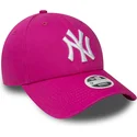 gorra-curva-rosa-ajustable-9forty-essential-de-new-york-yankees-mlb-de-new-era