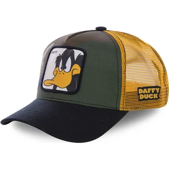Cappellino trucker camouflage, giallo e nero Daffy Duck DAF4 Looney Tunes di Capslab