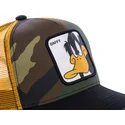 capslab-daffy-duck-daf4-looney-tunes-camouflage-yellow-and-black-trucker-hat