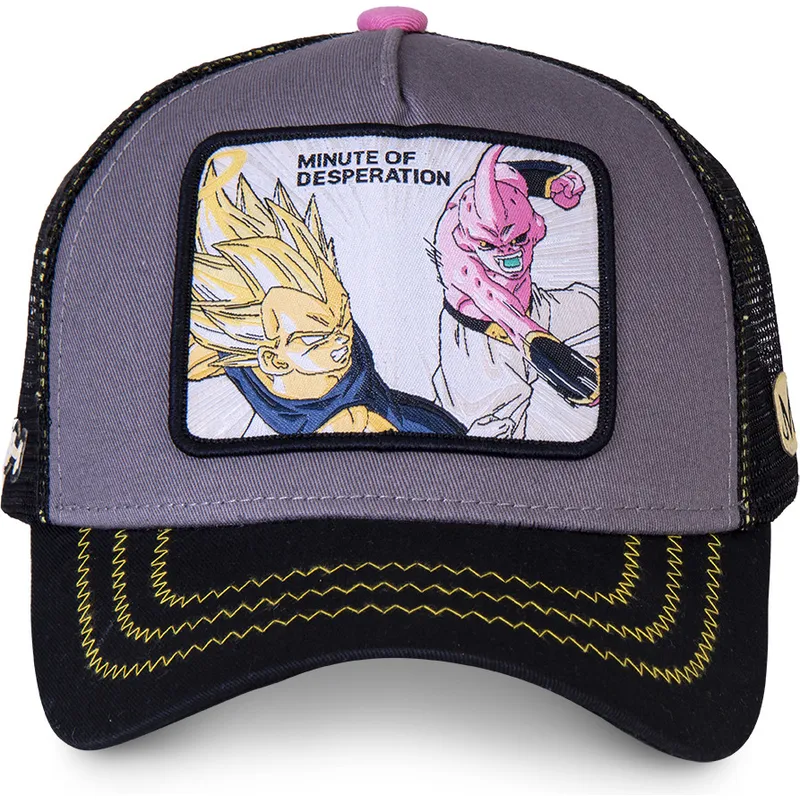 mutzen-gebogen-grau-snapback-vegeta-vs-kid-buu-dragon-ball-von-capslab