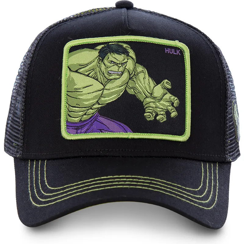 cappelli-curva-nero-snapback-hulk-marvel-comics-di-capslab