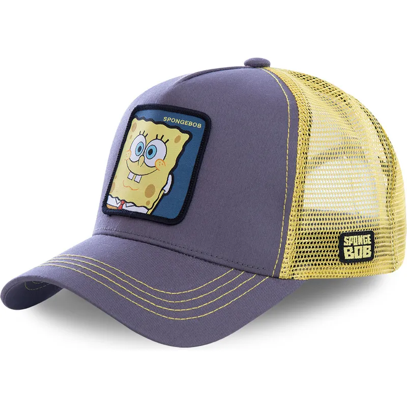 mutzen-gebogen-grau-snapback-spongebob-spongebob-von-capslab mutzen-gebogen-grau-snapback-spongebob-spongebob-von-capslab