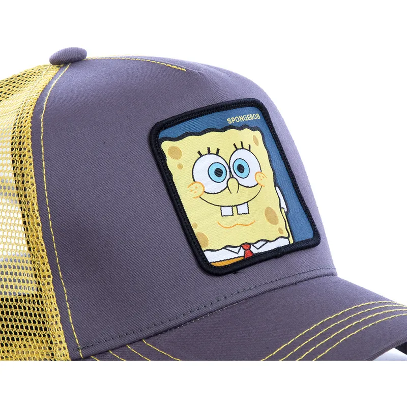 mutzen-gebogen-grau-snapback-spongebob-spongebob-von-capslab mutzen-gebogen-grau-snapback-spongebob-spongebob-von-capslab