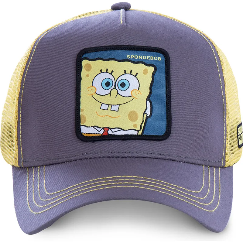 cappelli-curva-grigio-snapback-spongebob-spongebob-di-capslab cappelli-curva-grigio-snapback-spongebob-spongebob-di-capslab