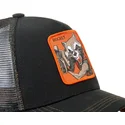 gorra-trucker-nera-rocket-raccoon-roc4-marvel-comics-di-capslab