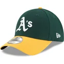 justerbar-gron-og-gul-buet-kasket-9forty-the-league-oakland-athletics-mlb-fra-new-era