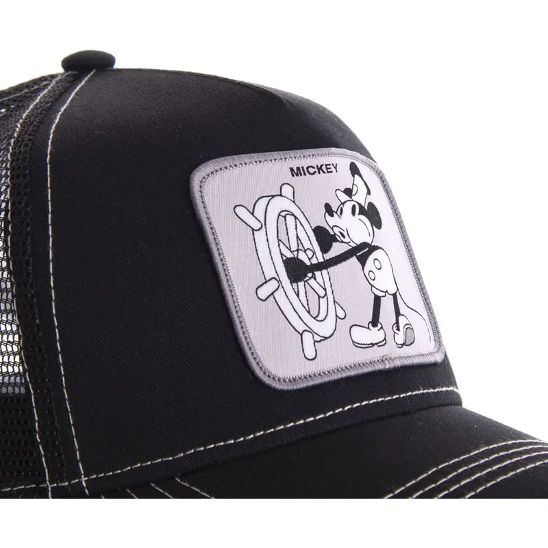 cappelli-curva-nero-snapback-mickey-mouse-disney-di-capslab cappelli-curva-nero-snapback-mickey-mouse-disney-di-capslab
