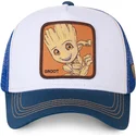 cappelli-curva-bianco-snapback-groot-marvel-comics-di-capslab