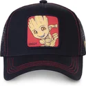 cappelli-curva-nero-snapback-groot-marvel-comics-di-capslab