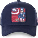 cappelli-curva-blu-marino-snapback-capitan-america-marvel-comics-di-capslab